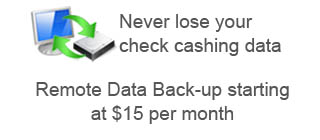 Secure Check Cashing Data Backup